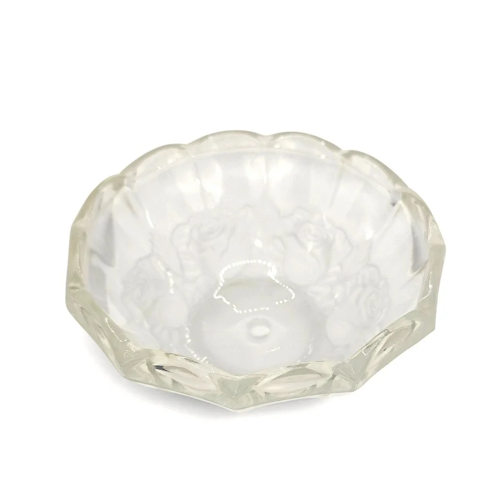 VTG Imperlux West Germany Hand Cut 24% Lead Crystal Rose Lamp Shade Replacement